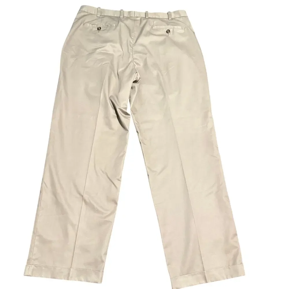 John W. Nordstrom Smartcare Pleated Khaki Pants, 100% Supima Cotton, Men's 38x30